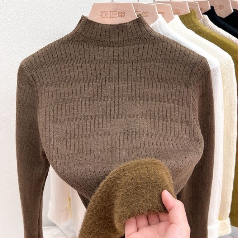 Viscose-core-spun fonalból készült pulóver, kerek nyakú, hosszú ujjú, absztrakt mintázat