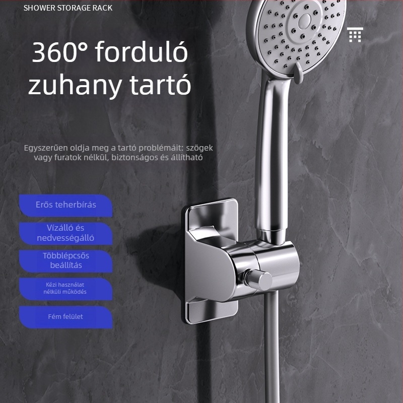 Zuhanytartó a fürdőszobába, modern és minimalista design (Anyag: ABS; Testreszabható: Igen; Szerelés: JY106; Egybeöntött formázás)