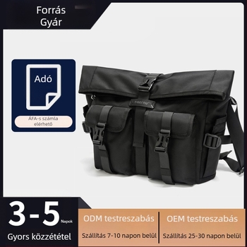 PU anyagú keresztpántos táska, vízálló, ultra könnyű, bővíthető, laptoprekesz – városi minimalist dizájn