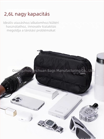 Férfi crossbody táska, városi minimalist stílus, nejlon, vízálló, kompatibilis 8 hüvelykes laptophoz