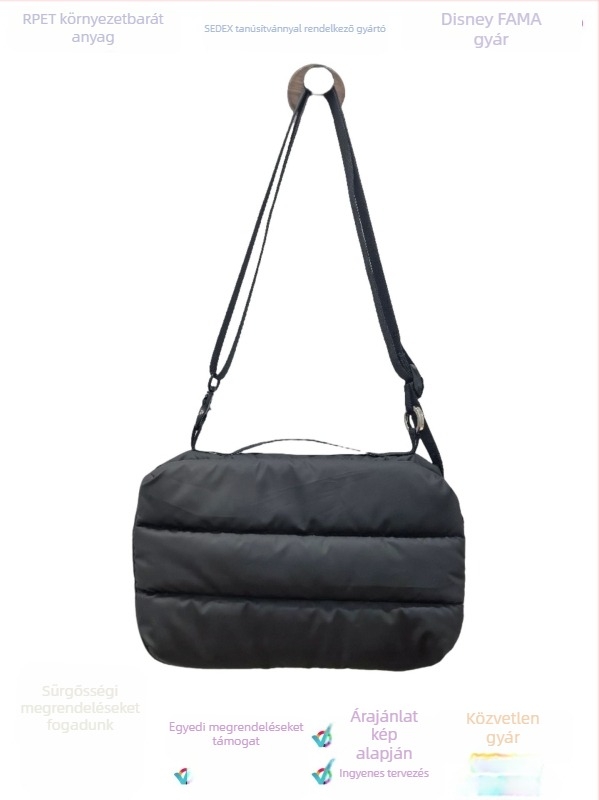 Férfi crossbody táska, városi minimalist stílus, nejlon, vízálló, kompatibilis 8 hüvelykes laptophoz