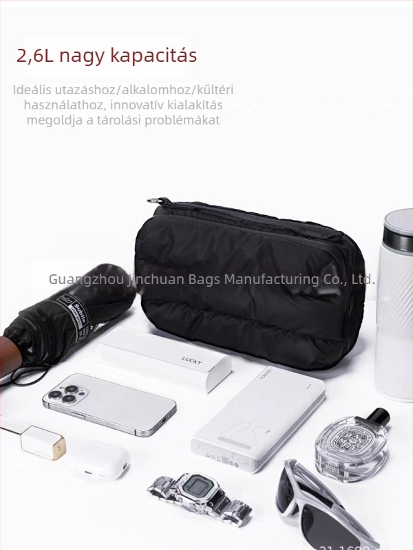 Férfi crossbody táska, városi minimalist stílus, nejlon, vízálló, kompatibilis 8 hüvelykes laptophoz