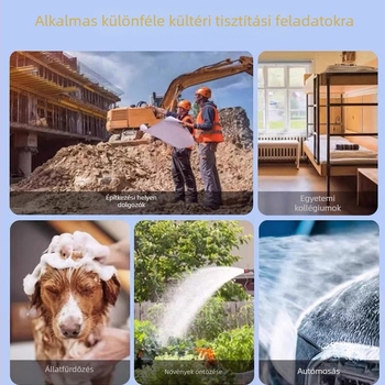 Hw10001 Hordozható kültéri zuhanyzó — ABS; Funkciók: permetezés, masszázs, buborék, eső; Üzemhőmérséklet 0–80°C; Nominális nyomás 5,6 kg