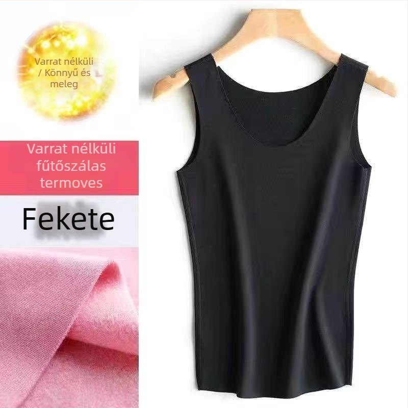 Női meleg mellény velúr bélésű alapréteg őszi–téli viseléshez