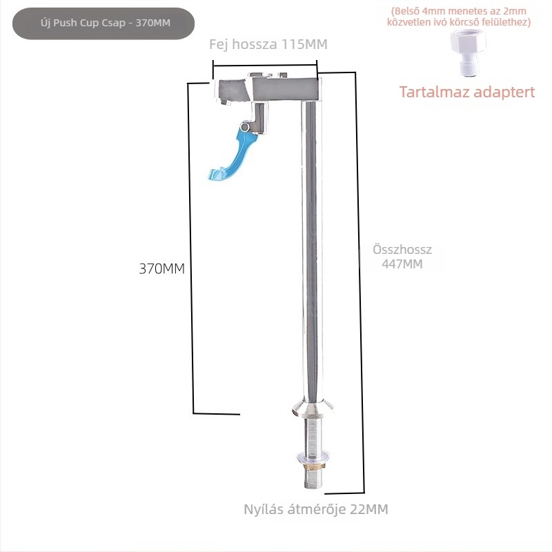 Nyomógombos pohárcsap konyhára és kávézó bárba, dupla szerkezetű poháradagoló közvetlen töltéshez