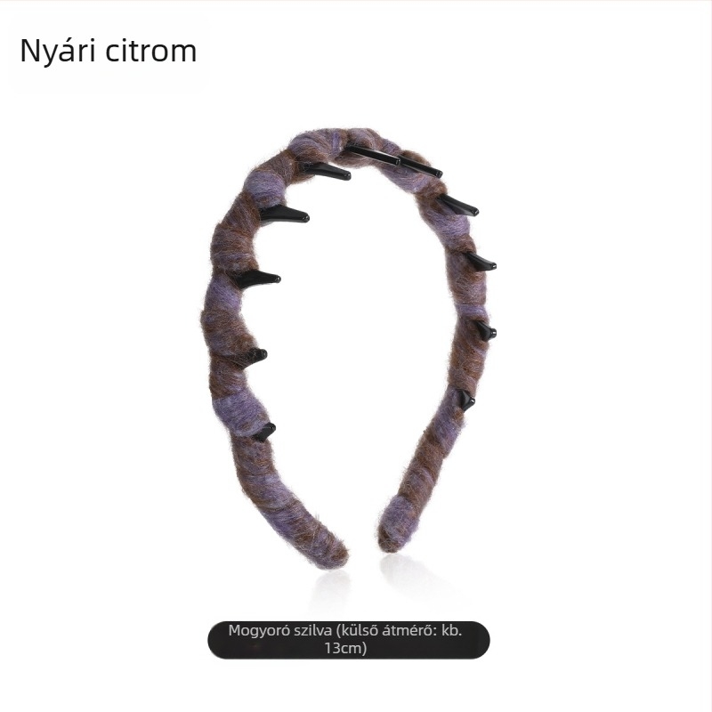 Női hajpánt, koreai stílus, szőtt, Summer Lemon, Télen 2025