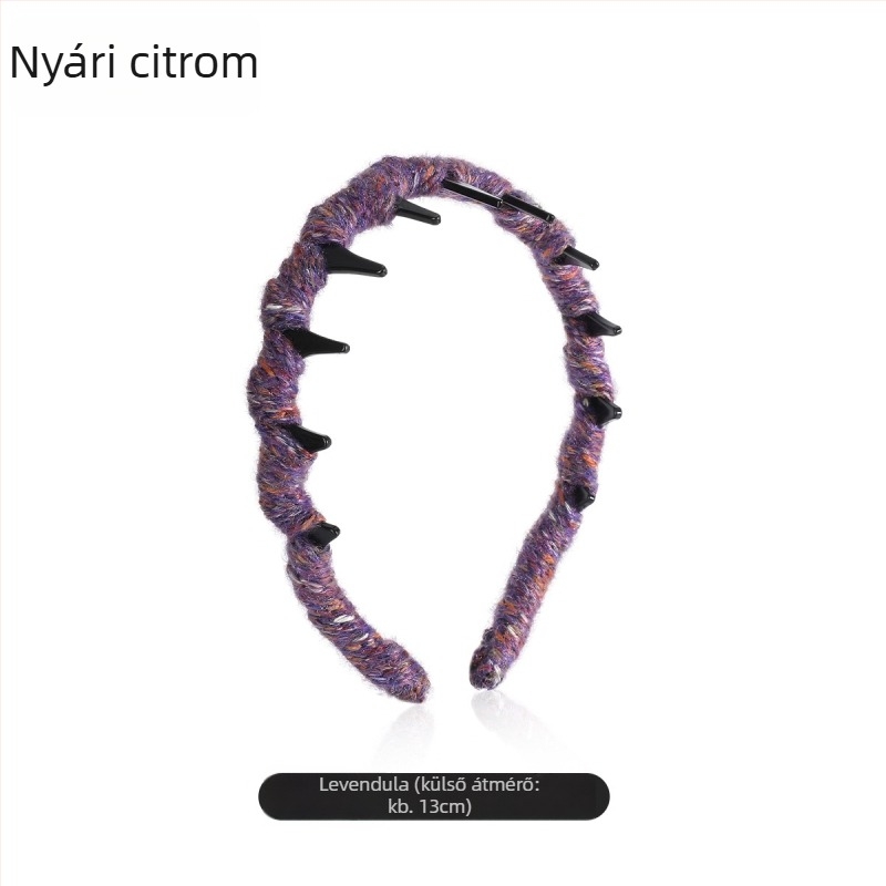 Női hajpánt, koreai stílus, szőtt, Summer Lemon, Télen 2025