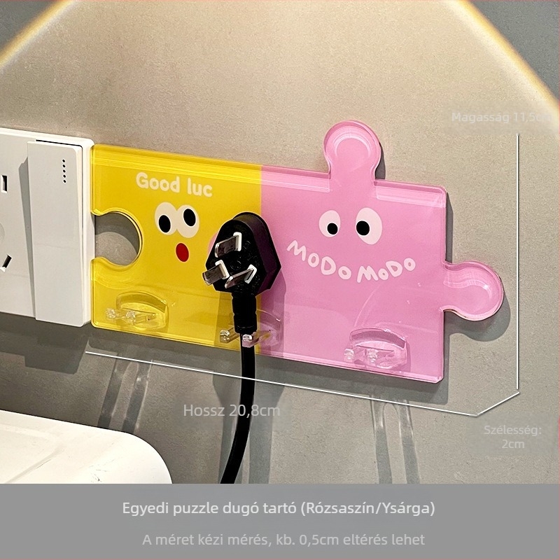 Akril kábel- és dugóhorgos tartó konyhai falra szerelhető – Qingyue, modern minimál stílus, funkciók 3679388, 92960744