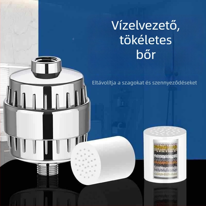 Zuhanyszűrő 15–25 réteg szűrővel, ABS ház, rejtett szerelés, modell 8DS, krómozott felület injekciós öntéssel