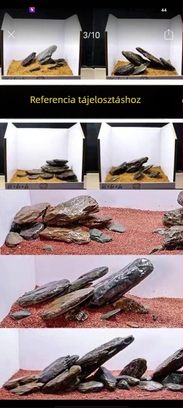 Akvarisztikai tájkép fő kő, rockery készlet halak, garnéla és teknősök számára