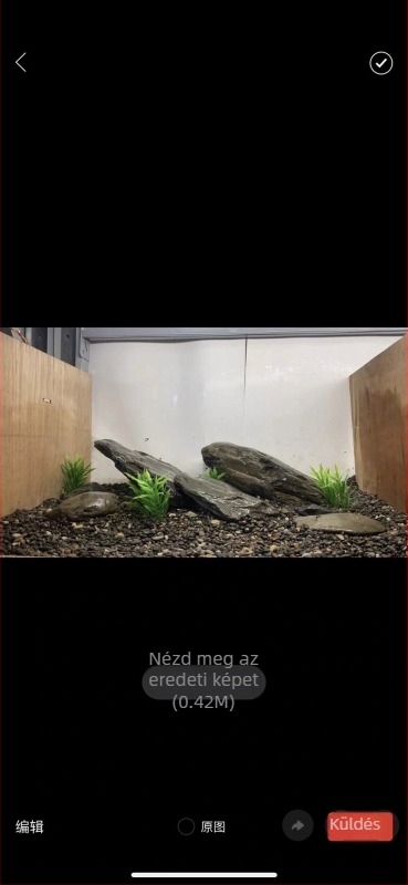 Akvarisztikai tájkép fő kő, rockery készlet halak, garnéla és teknősök számára