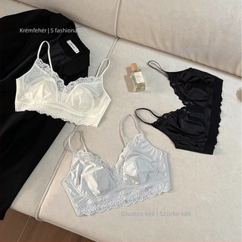 Nylon anyagú melltartó, ultra vékony formázott kosár, push-up, szép hátsó dizájn, lélegző — modell 12343