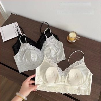 Nylon anyagú melltartó, ultra vékony formázott kosár, push-up, szép hátsó dizájn, lélegző — modell 12343