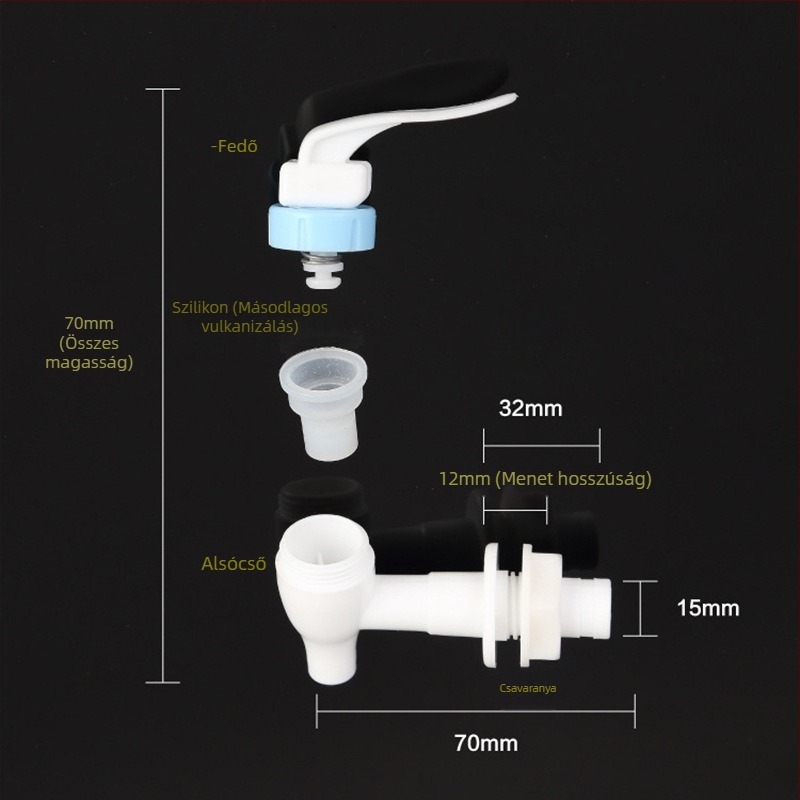ABS műanyag csaptele, egykaros kialakítás, kulcsos működtetés, fúrásos szerelés, modell 7/85