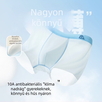 Fiúknak szánt Ice Silk alsónemű, A típus, 6–12 éveseknek, nyári vékony kiadás