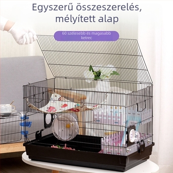 Kétszintes hörcsögketrec, műanyag, Shandong-i eredetű