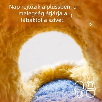 Gyerekeknek készült pamut papucs belül plüss, hullámmintával, EVA talppal, téli szezonhoz