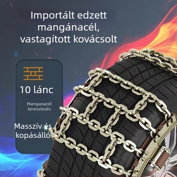 Haiyu vasból készült anti-slip lánc SUV off-roadhoz, univerzális automata, cikkszám 1010437456