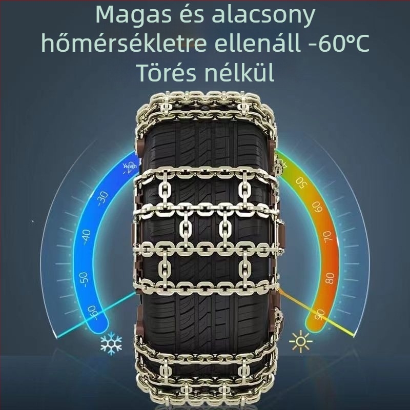 Haiyu vasból készült anti-slip lánc SUV off-roadhoz, univerzális automata, cikkszám 1010437456