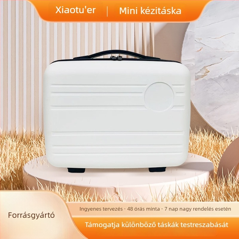 Mini PP anyagú kozmetikai neszesszer logóval, utazáshoz, vállalati márkájú