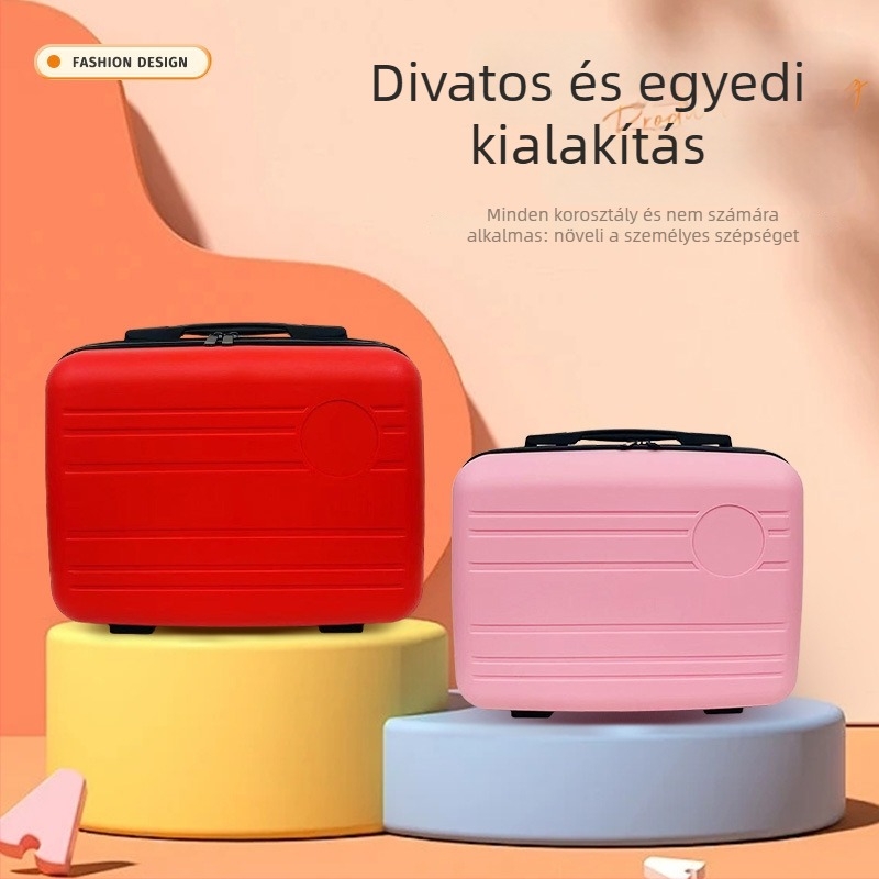 Mini PP anyagú kozmetikai neszesszer logóval, utazáshoz, vállalati márkájú