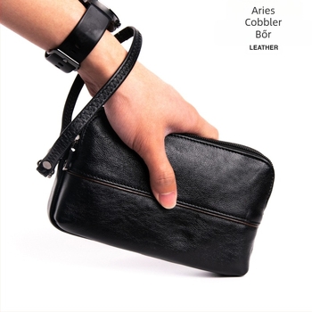 Aries Cobbler Férfi bőr clutch 2372 — Üzleti út stílus, terheléscsökkentés