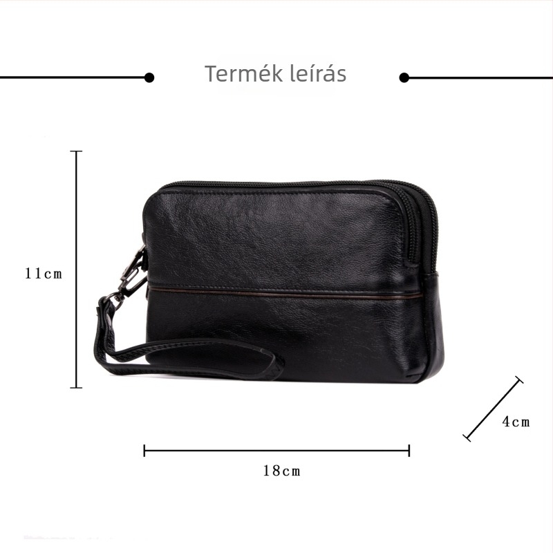 Aries Cobbler Férfi bőr clutch 2372 — Üzleti út stílus, terheléscsökkentés