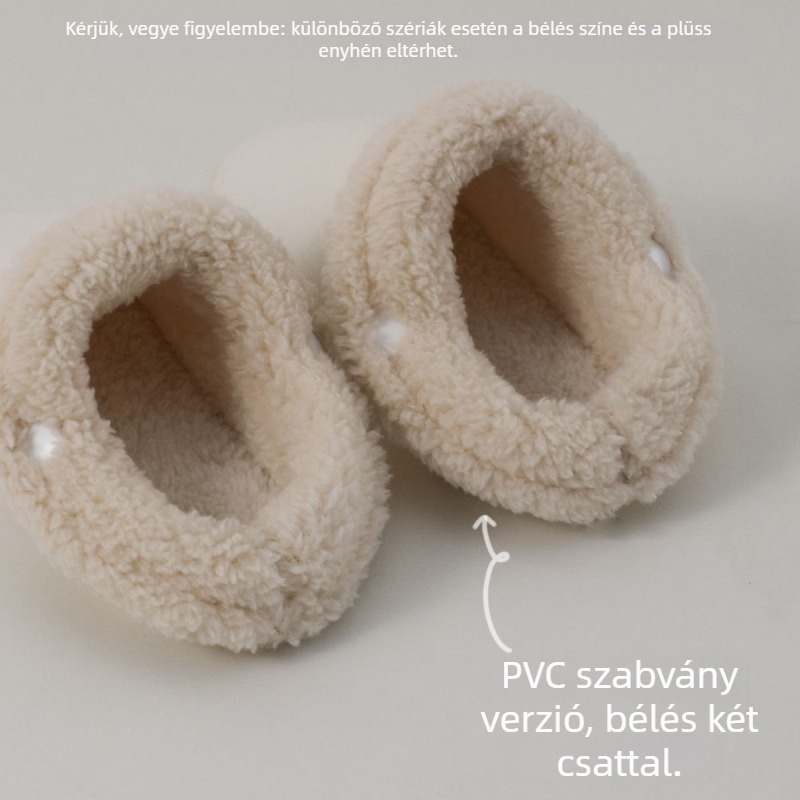 Gyerekek téli pamut papucs készlet, uniszex, kivehető dizájnnal és meleg béléssel, modell G66 Cotton Set