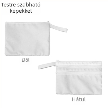 Vászon kozmetikai táska utazáshoz – anime rajzfilm stílus, uniszex, légáteresztő, vízálló, ultrakönnyű, antibakteriális