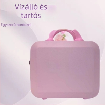 Sminktároló ABS anyagból, cipzárral, kerekek nélkül, 700 g, hagyományos kombinációs zár