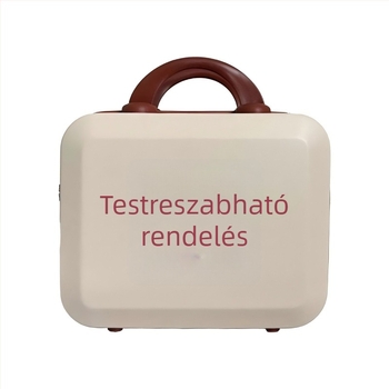 Sminktároló ABS anyagból, cipzárral, kerekek nélkül, 700 g, hagyományos kombinációs zár