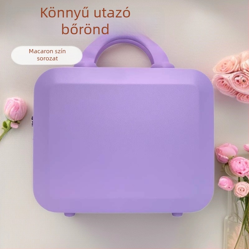 Sminktároló ABS anyagból, cipzárral, kerekek nélkül, 700 g, hagyományos kombinációs zár