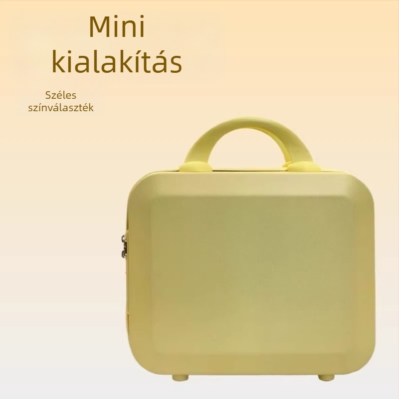 Sminktároló ABS anyagból, cipzárral, kerekek nélkül, 700 g, hagyományos kombinációs zár