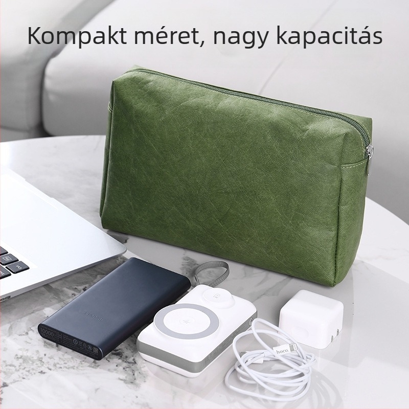 Kozmetikai táska Joyful, kocka alakú, Dupont papír, nagy kapacitás, ultra könnyű