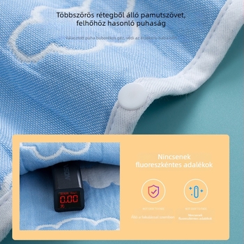 Baba alvózsák ujjatlan mellényes újszülötteknek, nyári könnyű takaró, poliészter rostanyag, töltet rost