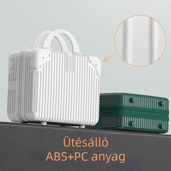 Warrior ABS+PC bőrönd univerzális kerekekkel, cipzáras nyitás, csíkos mintázat, súly 1 kg