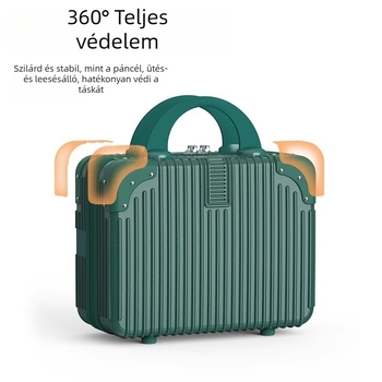 Warrior ABS+PC bőrönd univerzális kerekekkel, cipzáras nyitás, csíkos mintázat, súly 1 kg