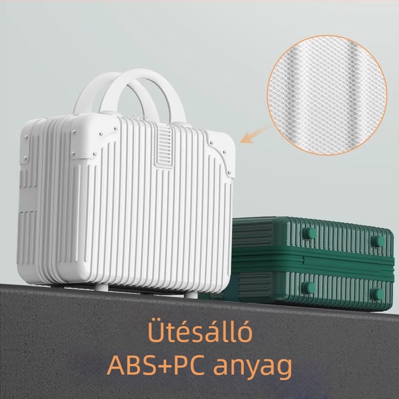 Warrior ABS+PC bőrönd univerzális kerekekkel, cipzáras nyitás, csíkos mintázat, súly 1 kg