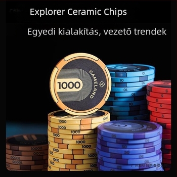 Texas Hold'em kerámia zsetonok – magas minőségű, testreszabás nélkül