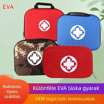 Könnyen hordozható EVA elsősegély-készlet otthonra, az autóba és szabadtéri vészhelyzetekre – többfunkciós orvosi tároló