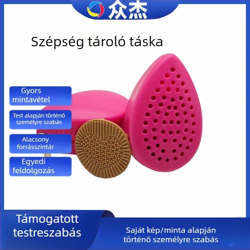 Szilikon kozmetikai tok Zj1210 — hengeres, többfunkciós, utazáshoz