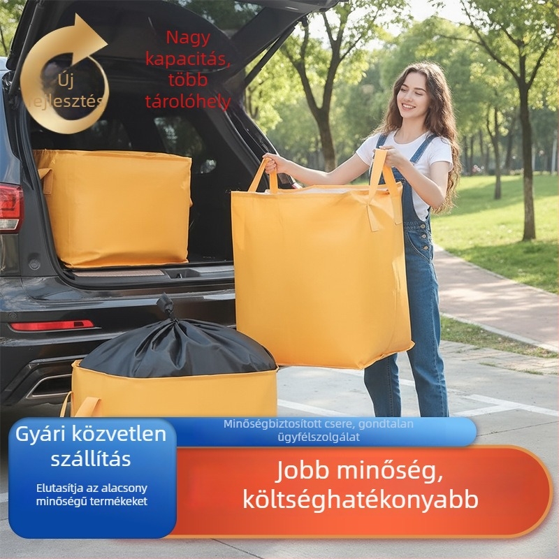 Költöztető csomagoló táskák – nagy kapacitású, kubikus alakú, hajtogatható PE anyagú, modell C2LL