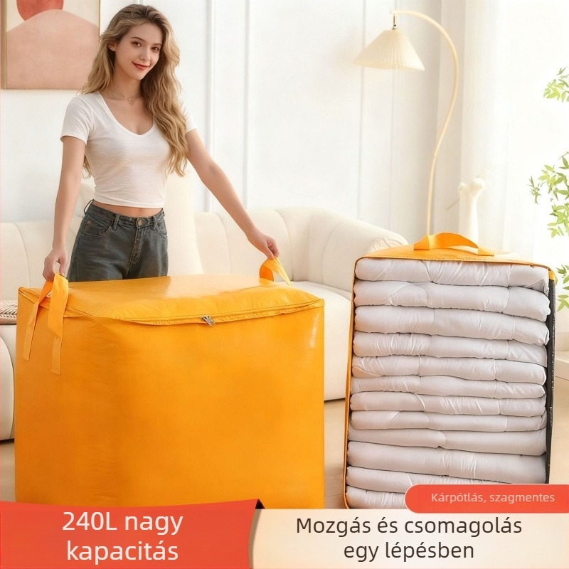 Költöztető csomagoló táskák – nagy kapacitású, kubikus alakú, hajtogatható PE anyagú, modell C2LL