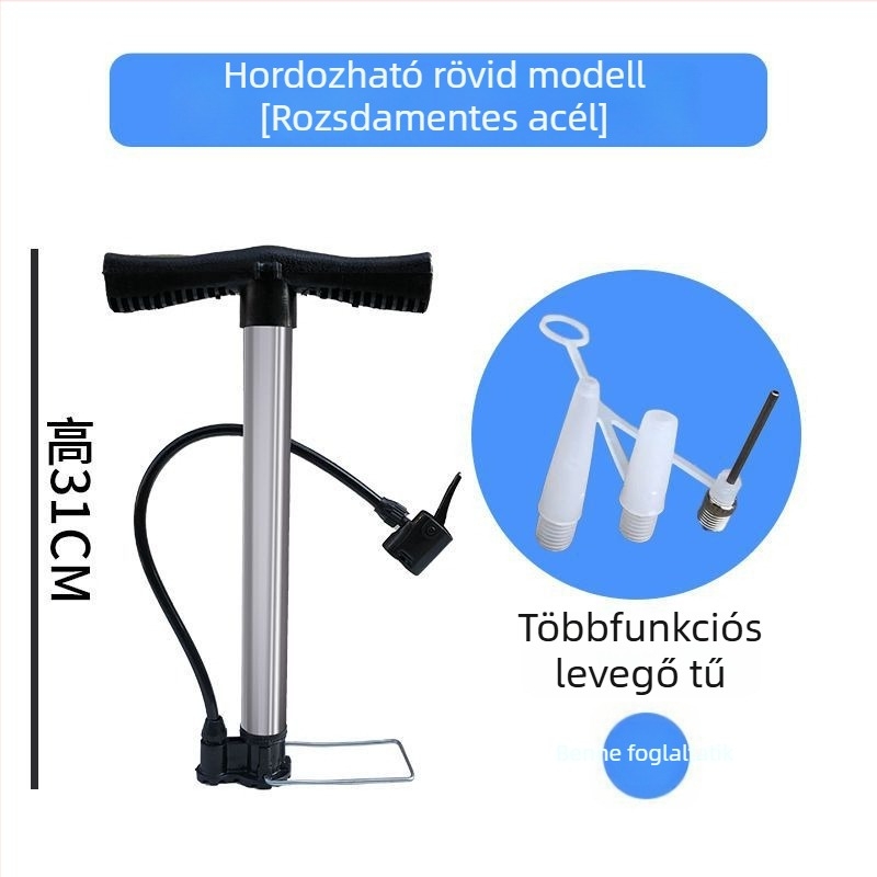 Kézi levegőpumpa elektromos autókhoz, kerékpárokhoz és triciklikhez