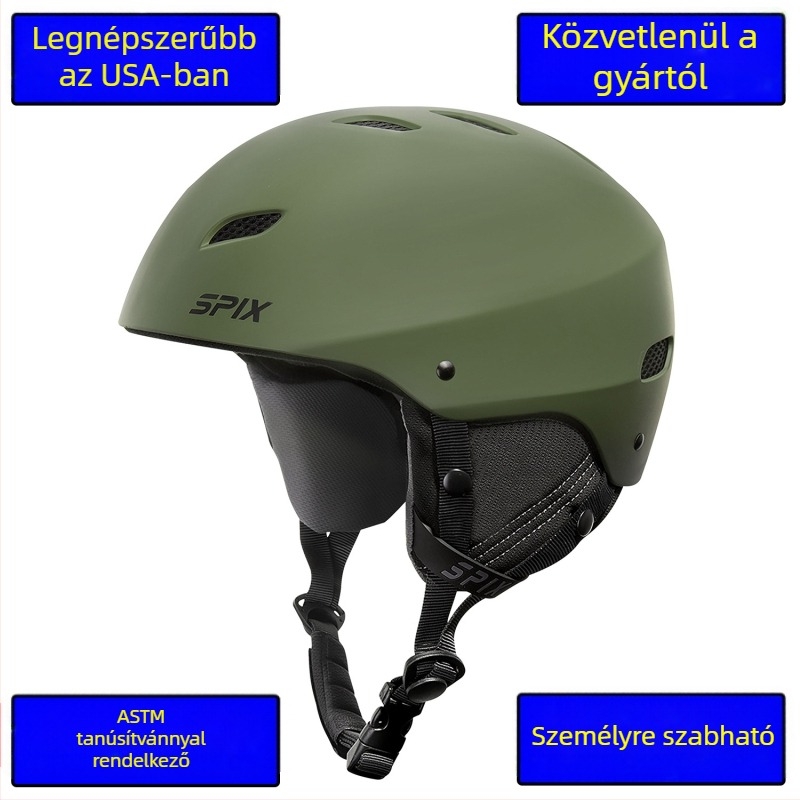 SPIX kerékpáros sisak, ABS anyag, állítható, szélvédett, légáteresztő, felnőtteknek