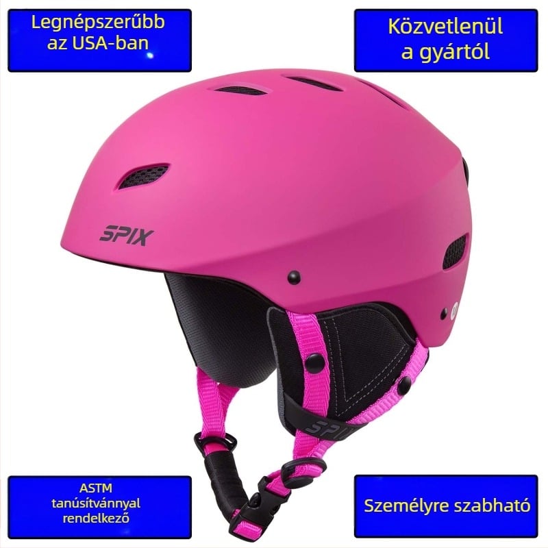 SPIX kerékpáros sisak, ABS anyag, állítható, szélvédett, légáteresztő, felnőtteknek