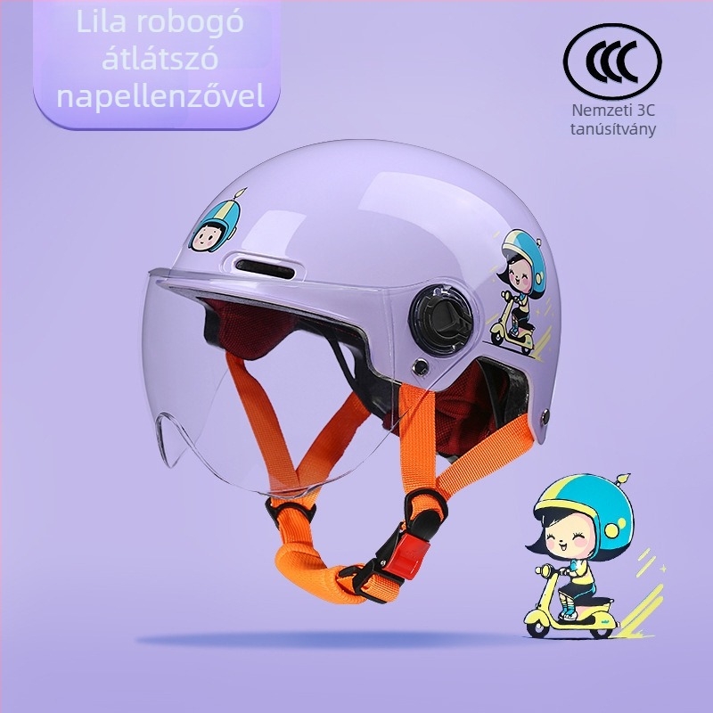 3C-s tanúsítvánnyal rendelkező gyerek sisak elektromos kerékpárhoz, ABS, uniszex, 2–14 évesek, egész éves használatra