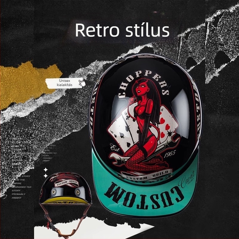 Retro fél sisak elektromos kerékpárhoz, uniszex, négy évszakos, könnyű