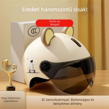 3C-s tanúsítvánnyal rendelkező elektromos jármű sisak férfiaknak és nőknek – nyárra, könnyű, aranyos, állítható