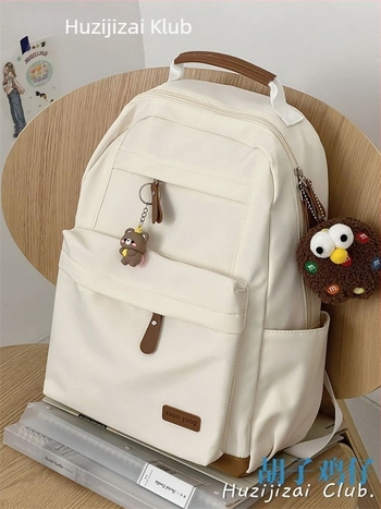 Női hátizsák japán retro utcai stílusban utazásokhoz, laptop rekesz, Oxford anyag, 2025 tavasz, 3D szerkezet